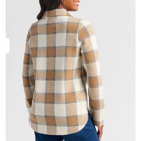 THREAD & SUPPLY BROWN PLAID JACKET - Picture 2 of 8